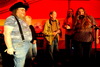 Křest CD Dáši Vokaté na Trutnově 2009, zleva Čuňas, ?, kmotr V.H., Lábus, Dáša